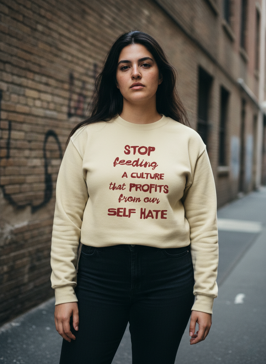 A Culture That Profits From Our Self Hate, Crewneck