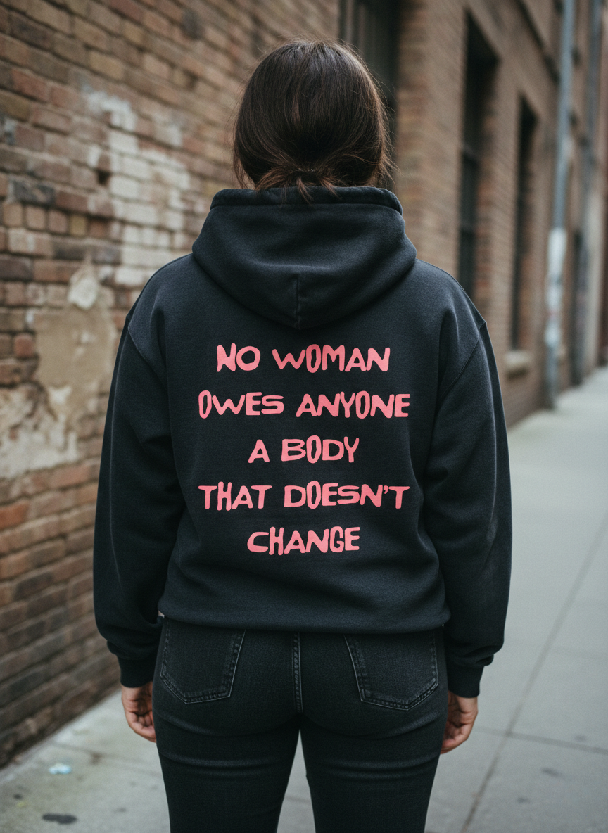 No Woman Owes Anyone, Sunfade Oversized Hoodie