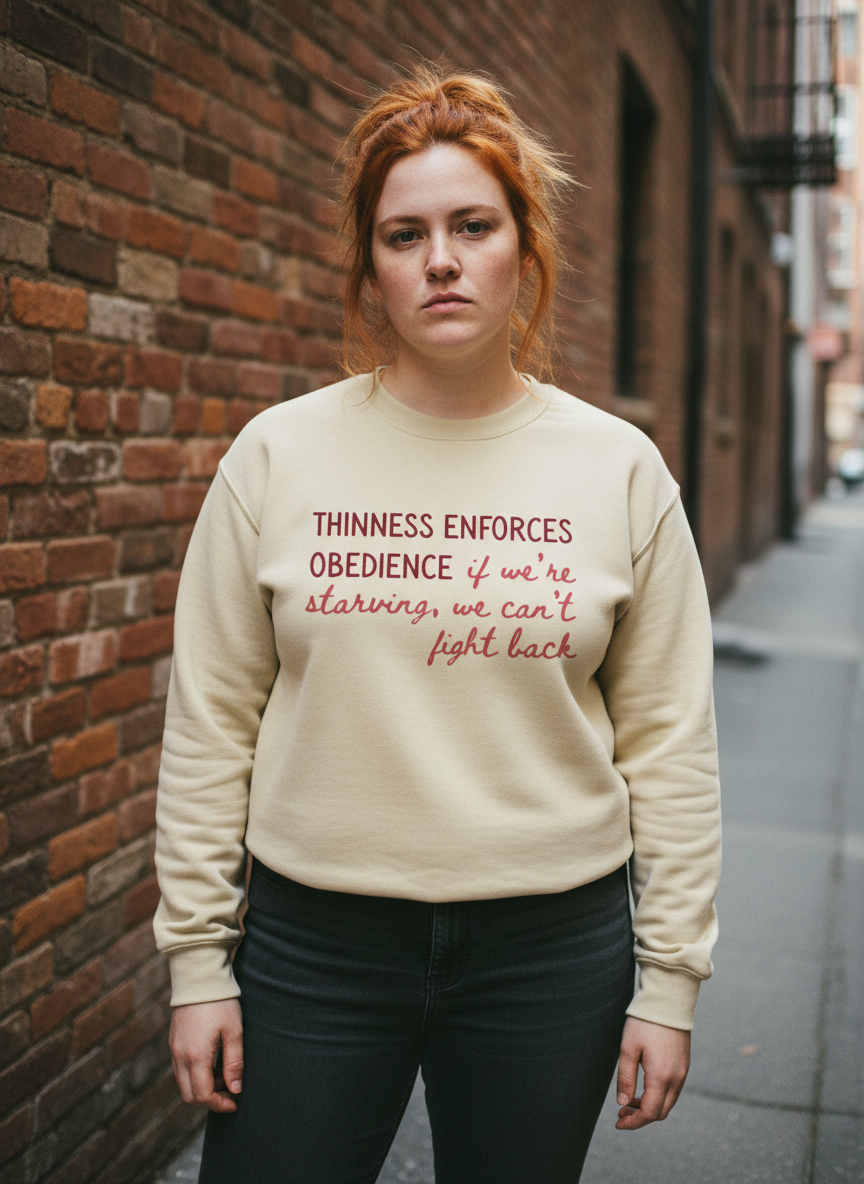 Thinness Enforces Obedience, Crewneck