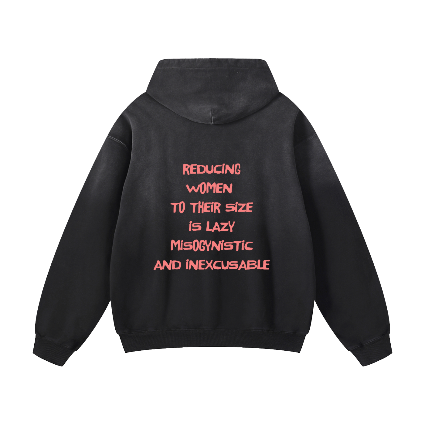 Reducing Women To Their Size Is Lazy, Sunfade Oversized Hoodie