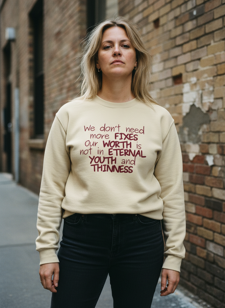 We Don't Need More Fixes, Crewneck