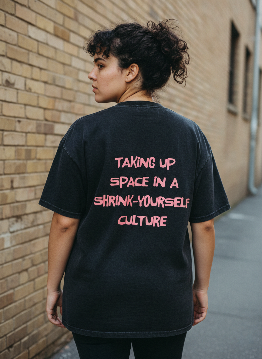 Taking Up Space, Vintage Wash Oversize Tee