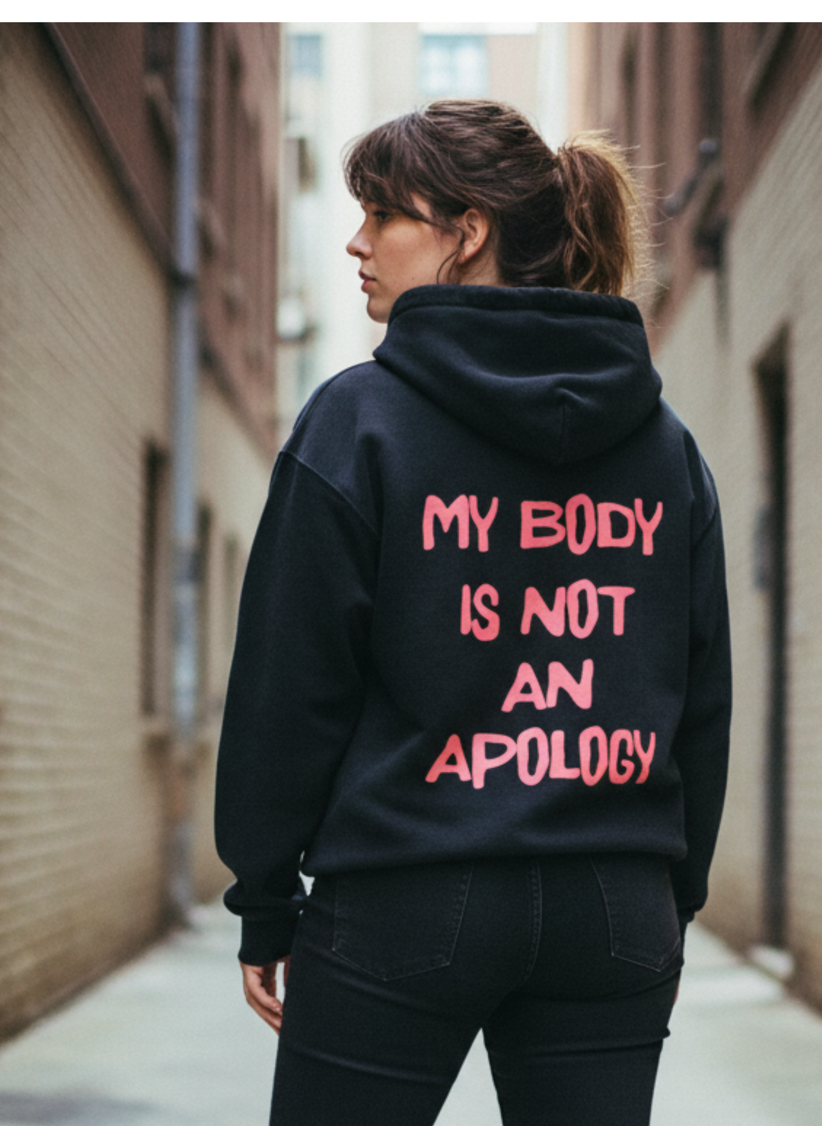My Body Is Not An Apology, Sunfade Oversized Hoodie