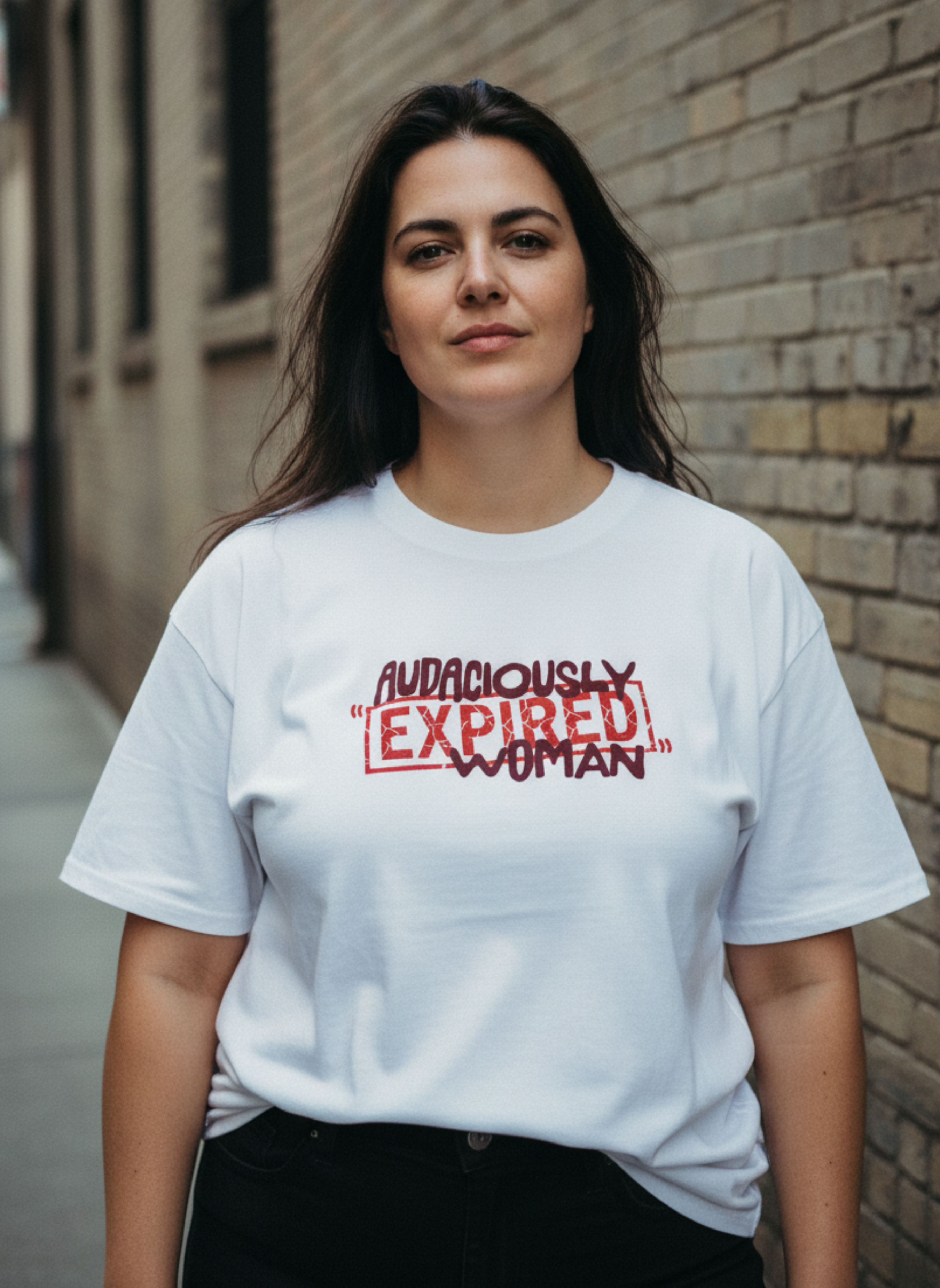 Audaciously "Expired" Woman, Relaxed Street Tee