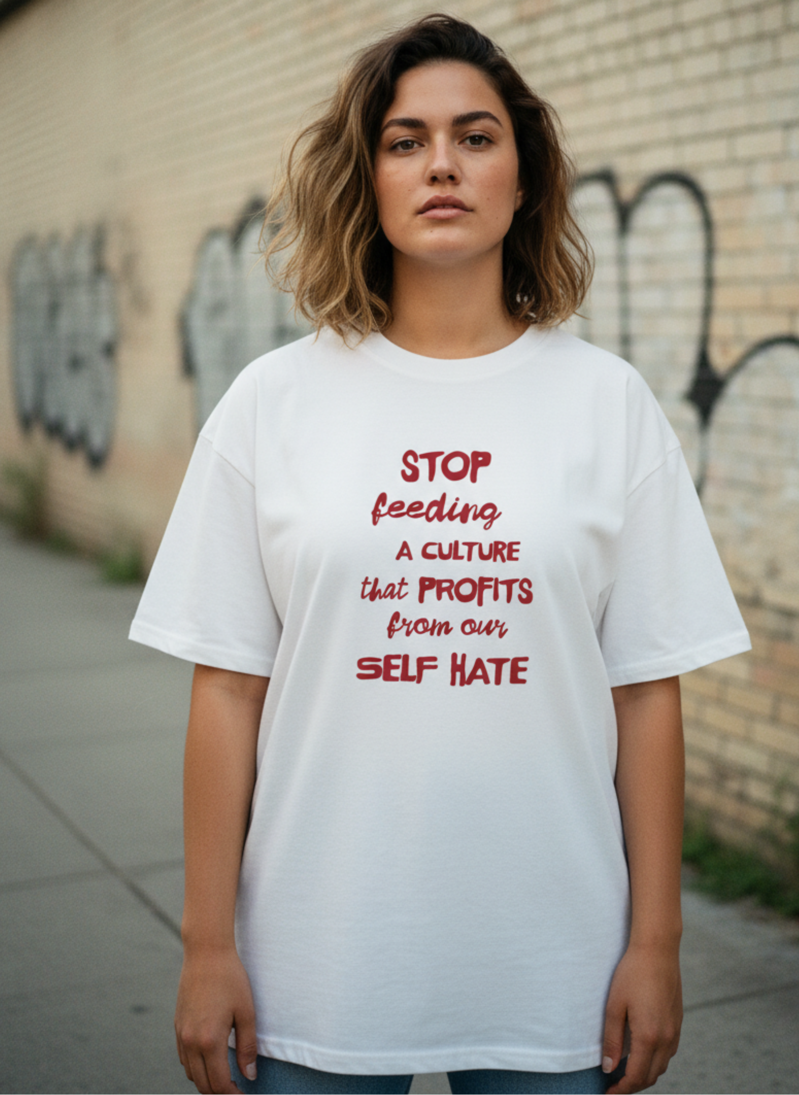 A Culture That Profits From Our Self Hate, Relaxed Street Tee