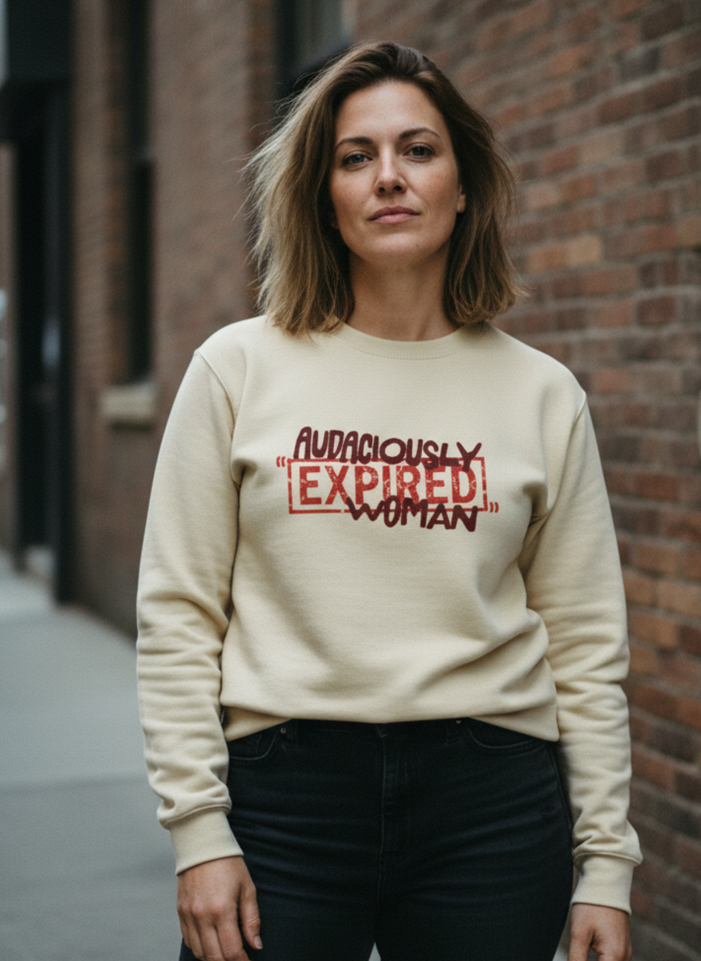 Audaciously "Expired" Woman, Crewneck